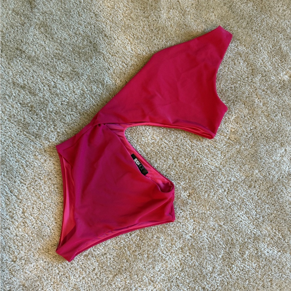 Beach Riot Pink One-Shoulder Swimsuit